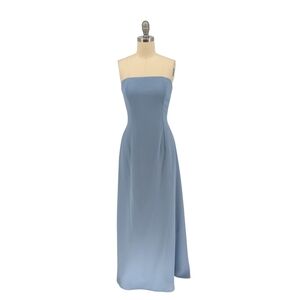 Jessica McClintock Strapless Blue Dress